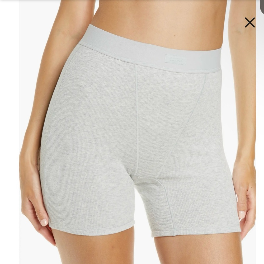 Skims Cotton Rib Boxer - Large